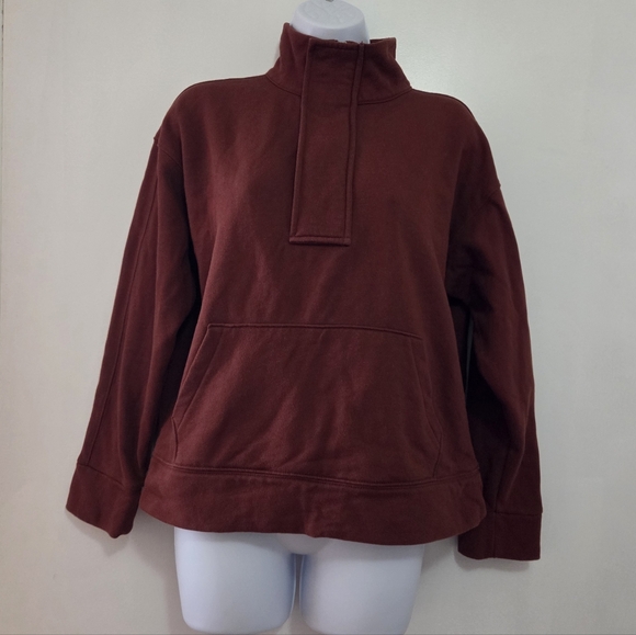 a new day Tops - Target A New Day Quarter-zip Fleece Pullover Dweatshirt.